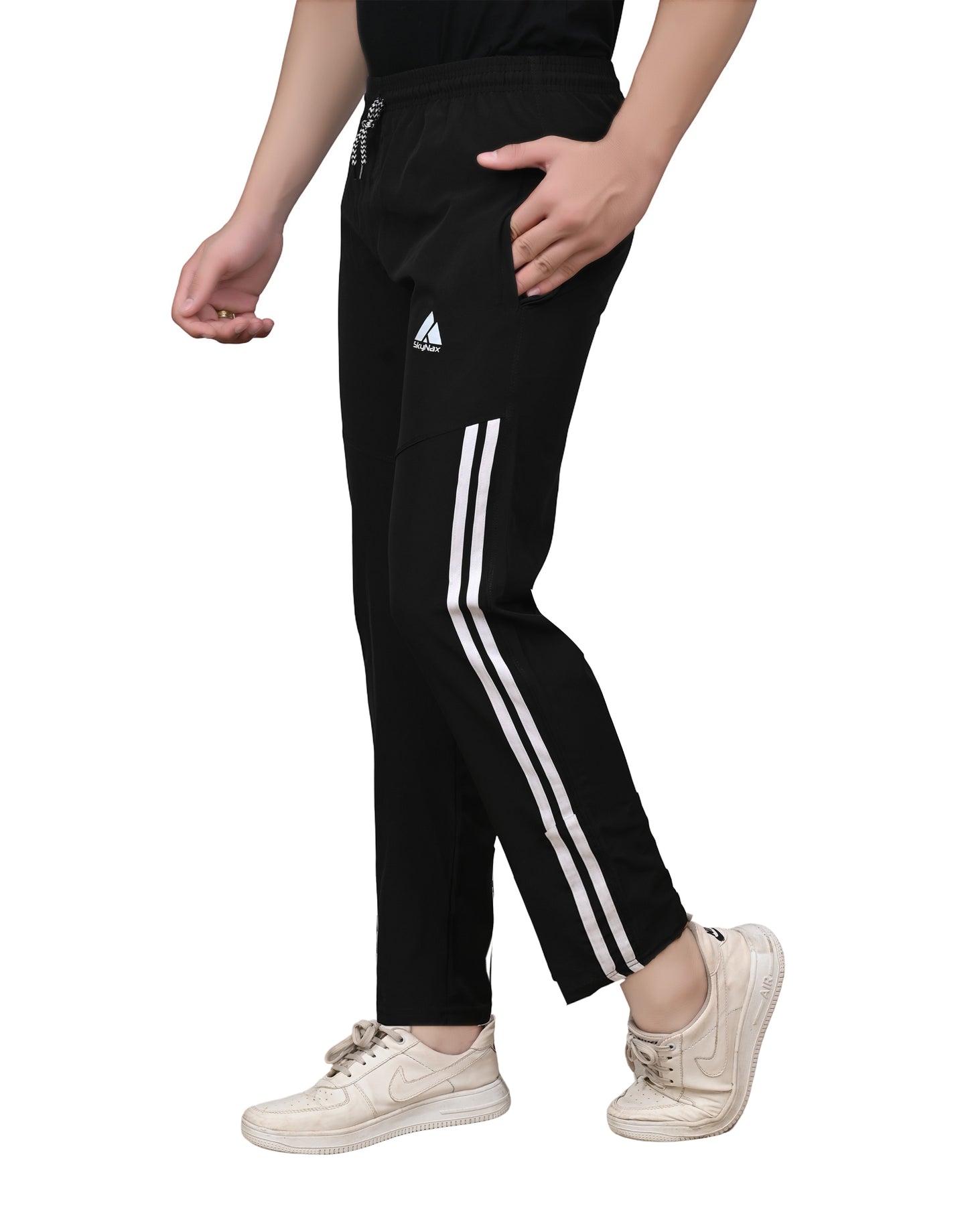 Skynax Men's Sports Trouser | Regular Fit | Lightweight Trouser for Gym Wear | Comfortable Running Colour-Dark Navy Blue