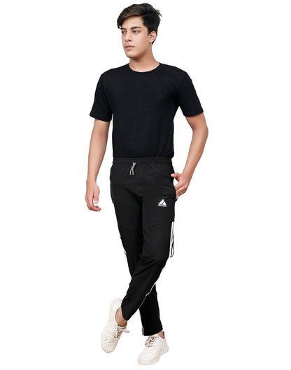 Skynax Men's Sports Trouser | Regular Fit | Lightweight Trouser for Gym Wear | Comfortable Running Colour-Dark Navy Blue