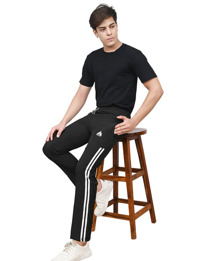 Skynax Men's Sports Trouser | Regular Fit | Lightweight Trouser for Gym Wear | Comfortable Running Colour-Dark Navy Blue