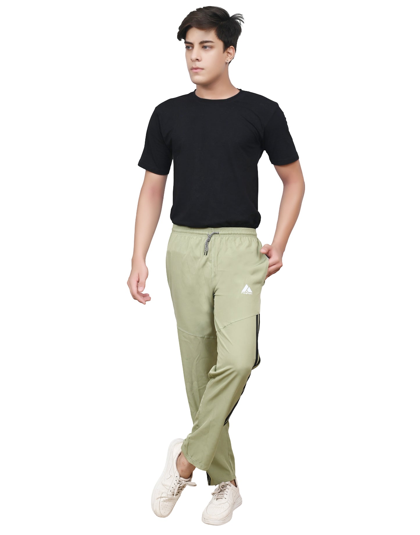 Skynax Men's Sports Trouser | Regular Fit | Lightweight Trouser for Gym Wear | Comfortable Running Colour-Olive Green