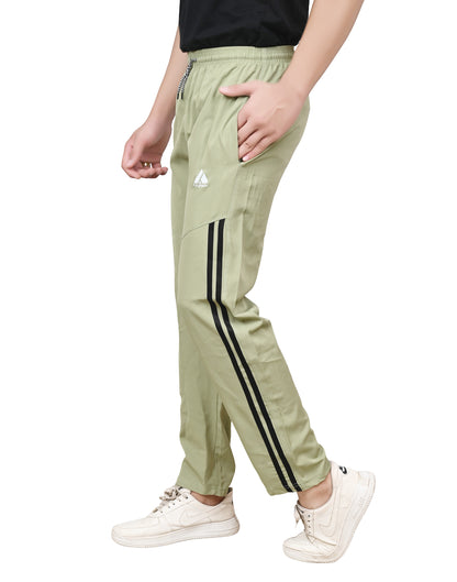 Skynax Men's Sports Trouser | Regular Fit | Lightweight Trouser for Gym Wear | Comfortable Running Colour-Olive Green