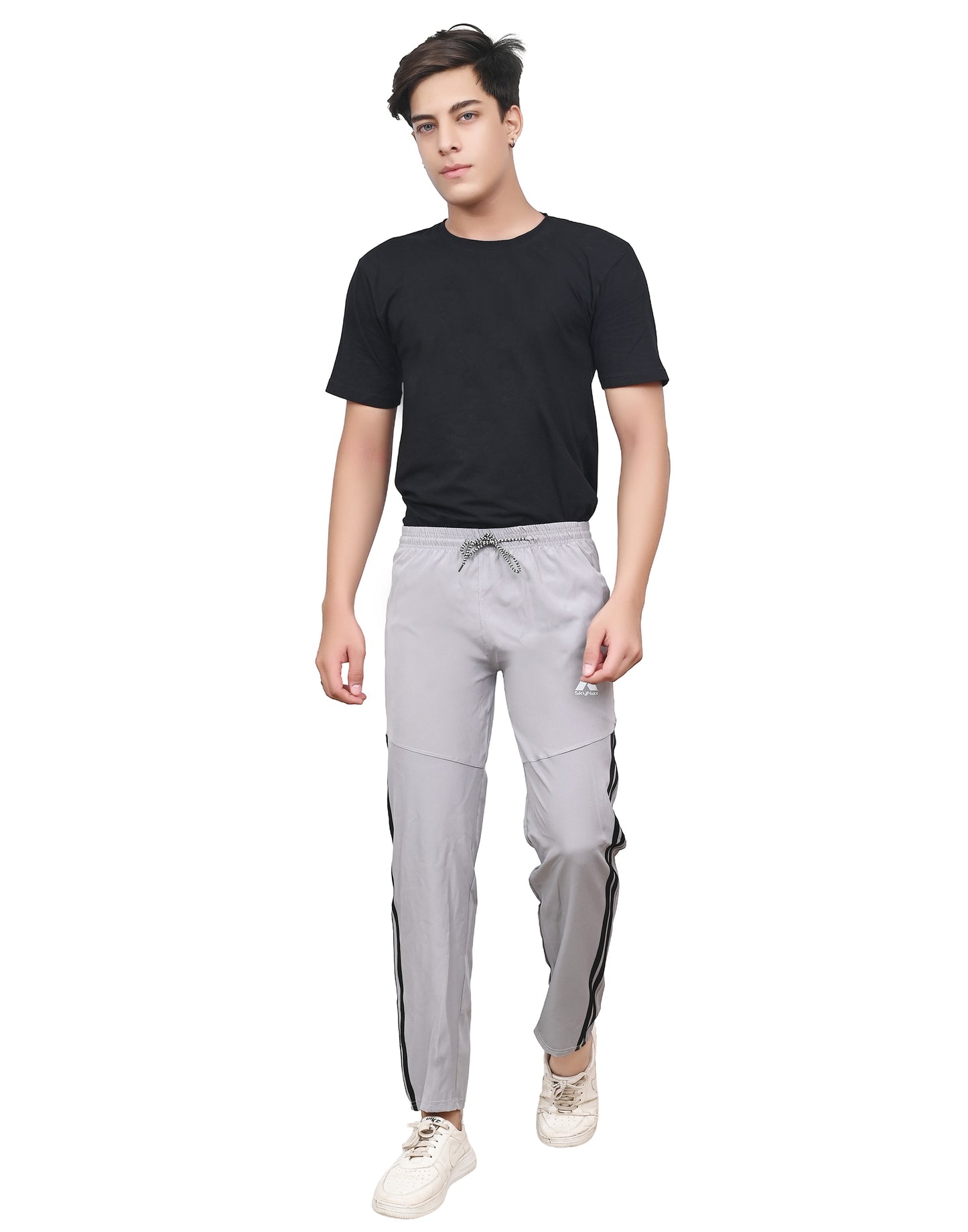 Skynax Men's Sports Trouser | Regular Fit | Lightweight Trouser for Gym Wear | Comfortable Running Colour-light gray
