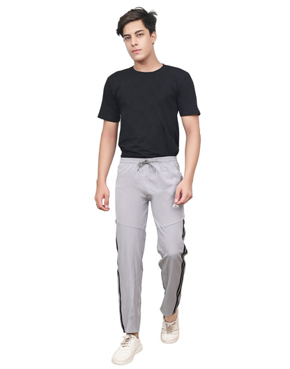 Skynax Men's Sports Trouser | Regular Fit | Lightweight Trouser for Gym Wear | Comfortable Running Colour-light gray