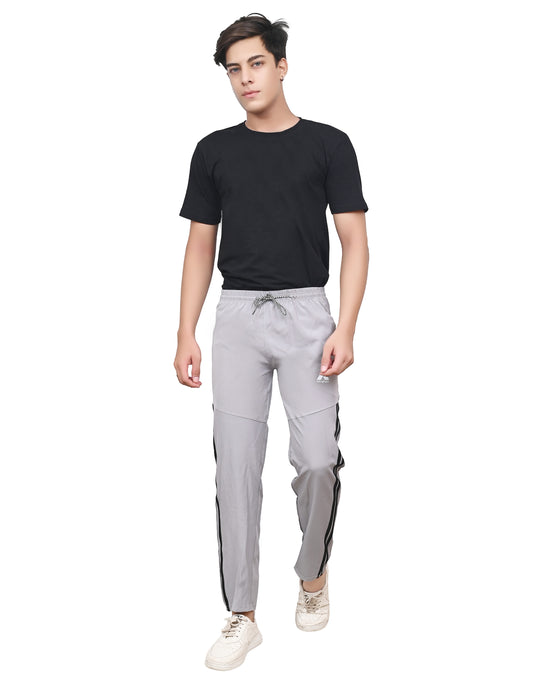 Skynax Men's Sports Trouser | Regular Fit | Lightweight Trouser for Gym Wear | Comfortable Running Colour-light gray