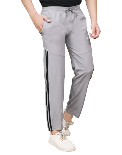 Skynax Men's Sports Trouser | Regular Fit | Lightweight Trouser for Gym Wear | Comfortable Running Colour-light gray