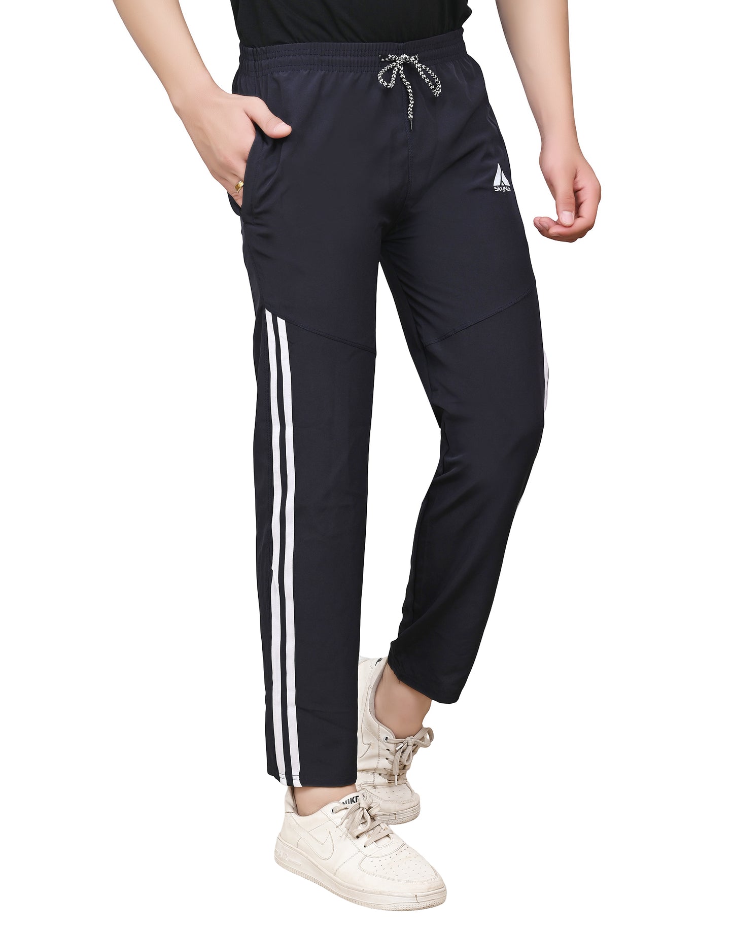 Skynax Men's Lightweight Sports Wear Shorts with 2 Zipper Pockets | Men Shorts for Workout | Running Gym Workout Athletic Shorts Colour-Black