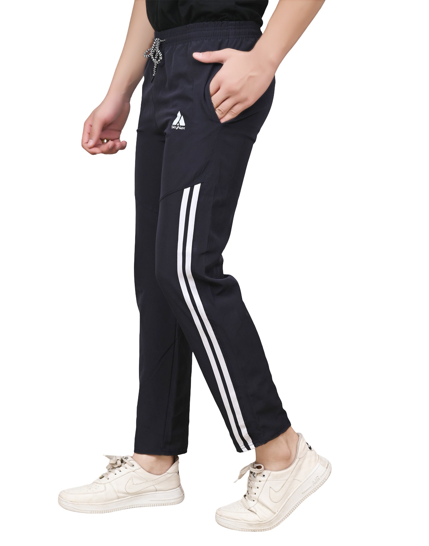 Skynax Men's Lightweight Sports Wear Shorts with 2 Zipper Pockets | Men Shorts for Workout | Running Gym Workout Athletic Shorts Colour-Black