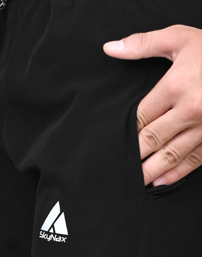 Skynax Men's Sports Trouser | Regular Fit | Lightweight Trouser for Gym Wear | Comfortable Running Colour-Dark Navy Blue